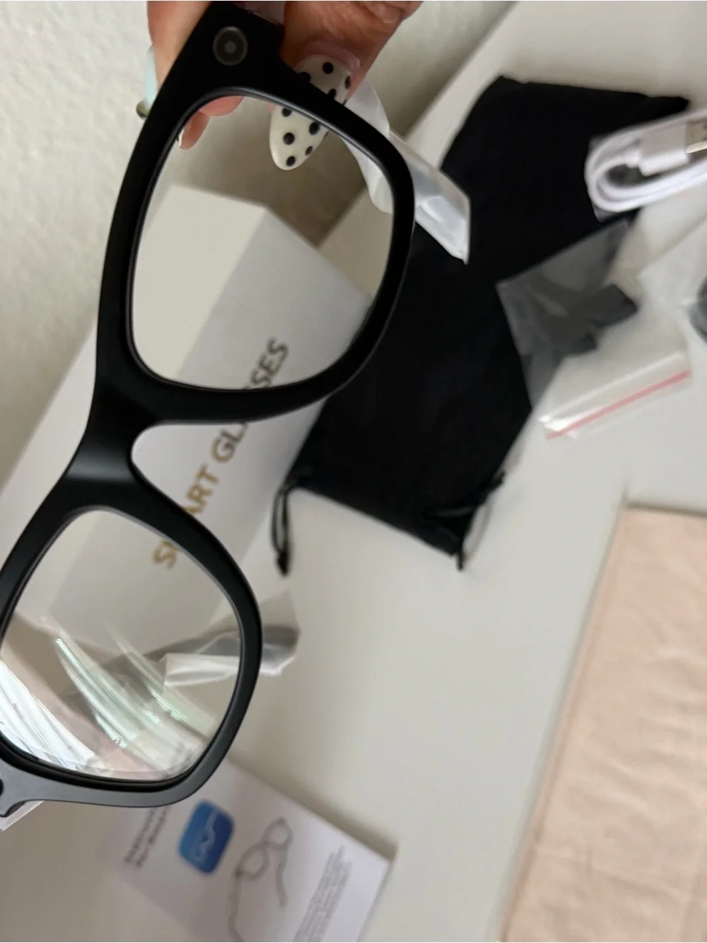 Smart Glasses Bluetooth Audio Sunglasses - Black